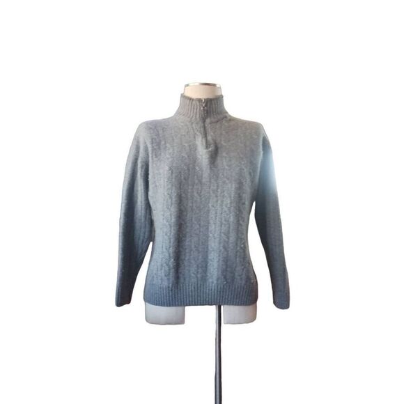 Daniele Blasi large made in Italy wool blend sweater quarter zip